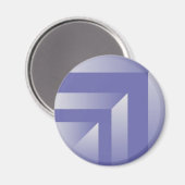 Blauviolette Farbtöne Magnet (Vorderseite/Rückseite)