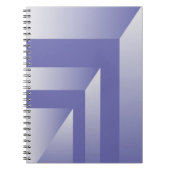 Blauviolette Farbtöne Notizblock (Vorderseite)
