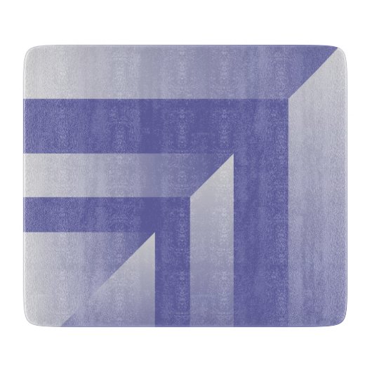Blauviolette Farbtöne Schneidebrett (Vorderseite)