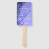 Blauvioletter Lavendel Fächer (Rückseite)