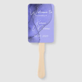 Blauvioletter Lavendel Fächer (Vorderseite)