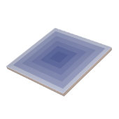Blauviolettes geometrisches Quadrat Fliese (Seite)