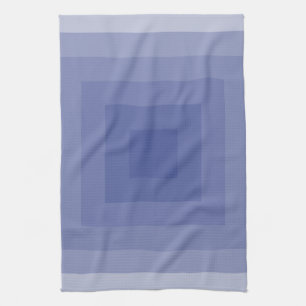 Blauviolettes geometrisches Quadrat Handtuch