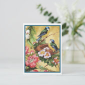 Blauvogel 7 postkarte (Stehend Vorderseite)