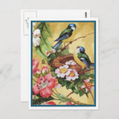 Blauvogel 7 postkarte (Vorne/Hinten)