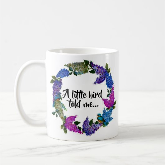 Blauvögel Lilac Blume Kaffee Cup Tasse (Links)