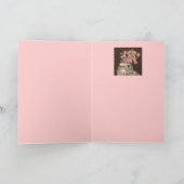 Blauvogel mit Wildzwiebel-Karte Karte (Innenseite)