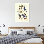 Blauvögel und Warbler, Audubons Vögel von Amerika Leinwanddruck (Insitu (Schlafzimmer))