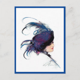 Blauvogelfrau Postkarte