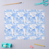 Blauvögelmuster Blume Hochzeit Seidenpapier (Basteln)