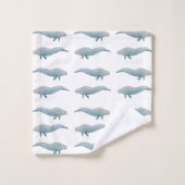 Blauwal Badhandtuch Set (Waschlappen)