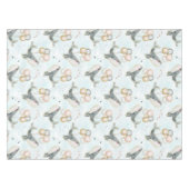 Blauwal-Ballon unter dem Meer Tischdecke (Vorderseite (Horizontal))