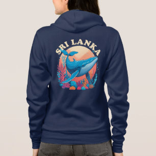 Blauwal-Beobachtung in Sri Lanka Hoodie