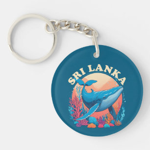 Blauwal-Beobachtung in Sri Lanka Schlüsselanhänger