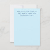 Blauwal des Niedlichen Earth Day Dankeskarte (Rückseite)