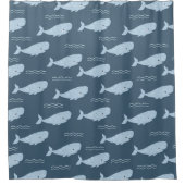 Blauwal Duschvorhang (Vorderseite)