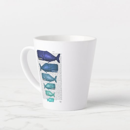 Blauwal-Familie Milchtasse (Linke Ecke)