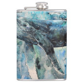 Blauwal Flachmann (Vorderseite)