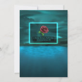 Blauwal-Geburtstagsparty Einladung (Rückseite)