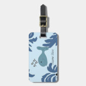 Blauwal Gepäckanhänger (Vorderseite vertikal)