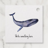 Blauwal Geschenkanhänger (Rückseite)