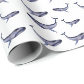 Blauwal Geschenkpapier (Rolleneckpunkt)
