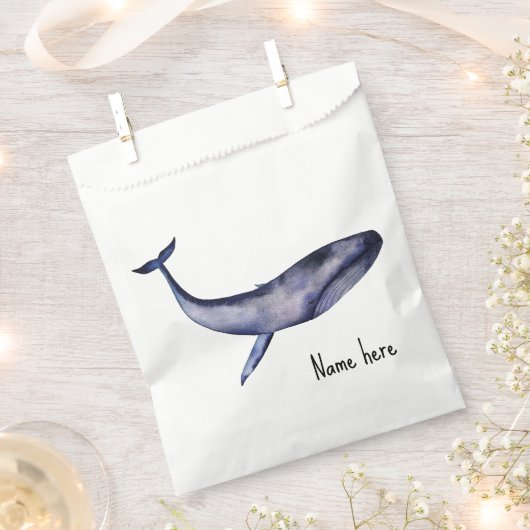 Blauwal Geschenktütchen (Ausgeschnitten)