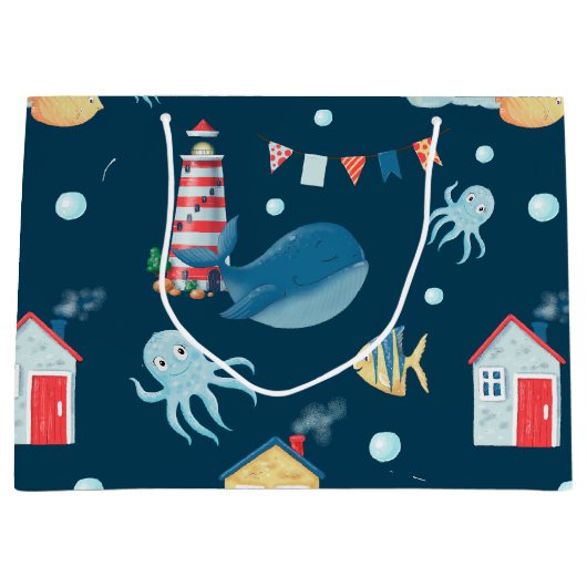 Blauwal Große Geschenktüte (Vorderseite)