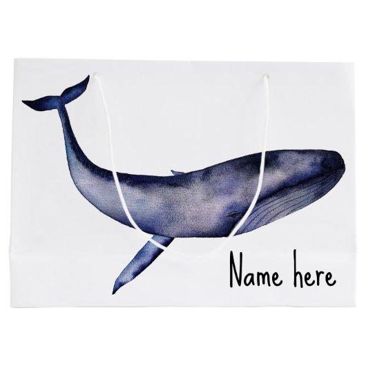 Blauwal Große Geschenktüte (Rückseite)