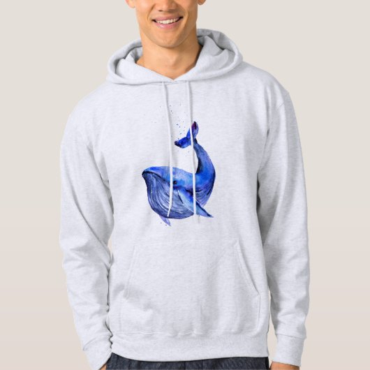 Blauwal Hoodie (Vorderseite)