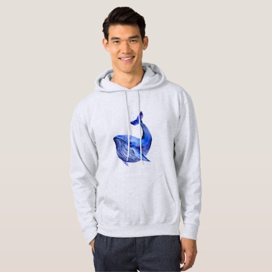 Blauwal Hoodie (Vorne ganz)