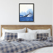 Blauwal im Ozean Leinwanddruck (Insitu (Schlafzimmer))
