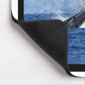 Blauwal im Ozean Mousepad (Ecke)