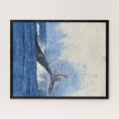 Blauwal im Ozean Puzzle (Horizontal)