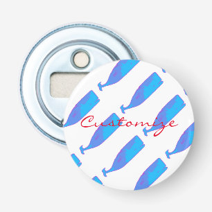 Blauwal in jeder Farbe Flaschenöffner