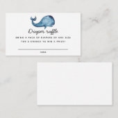 Blauwal-Junge Kinderduschmaschine Windelpreisfahrs Begleitkarte (Vorne/Hinten)