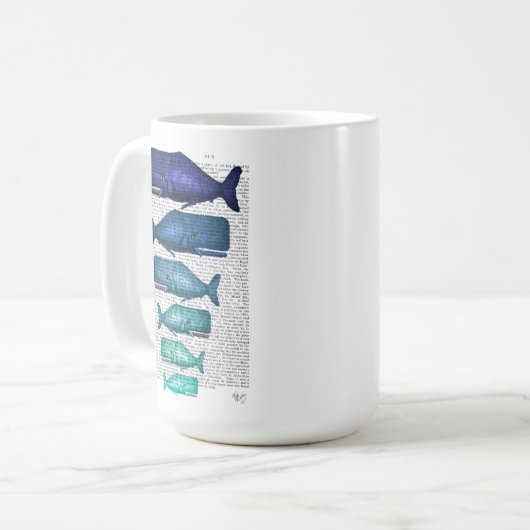 Blauwal Kaffeetasse (Vorderseite Links)