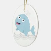 Blauwal Keramikornament (Links)