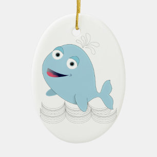 Blauwal Keramikornament