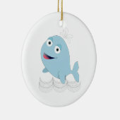 Blauwal Keramikornament (Rechts)