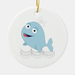 Blauwal Keramikornament