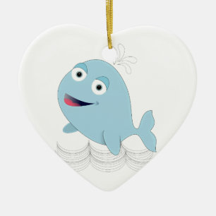 Blauwal Keramikornament