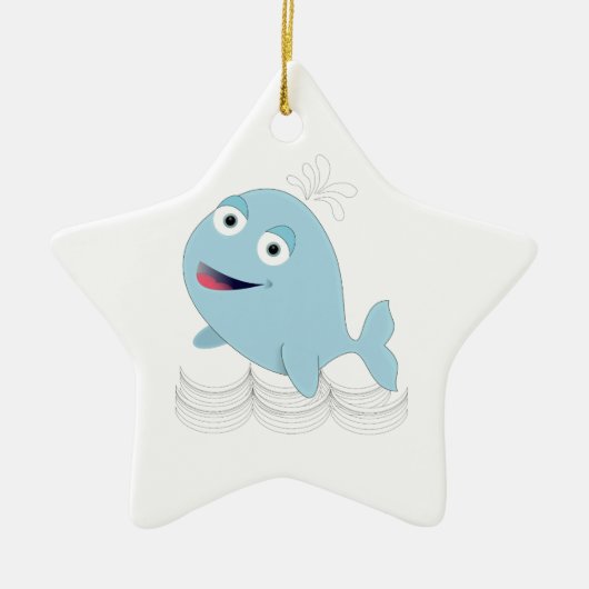 Blauwal Keramikornament (Vorne)