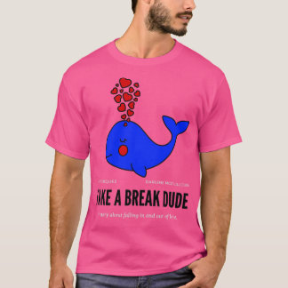 Blauwal-Kunstwerk T-Shirt