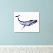 Blauwal Leinwanddruck (Insitu (Holzboden))