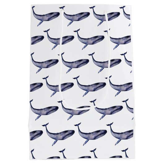 Blauwal Mittlere Geschenktüte (Rückseite)