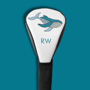 Blauwal-Monogramm Golf Headcover