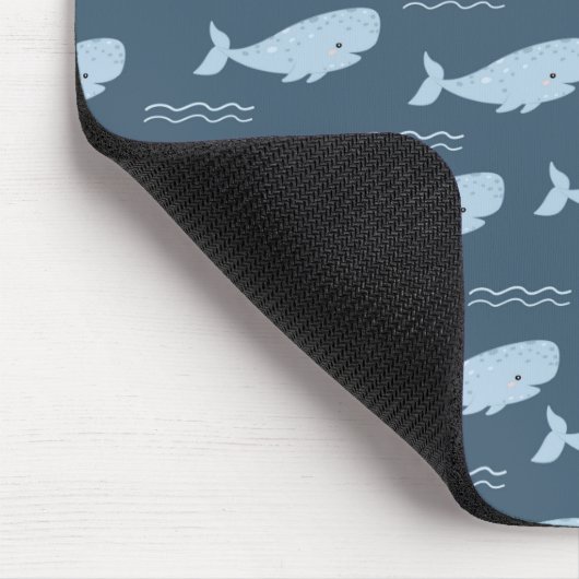 Blauwal Mousepad (Ecke)