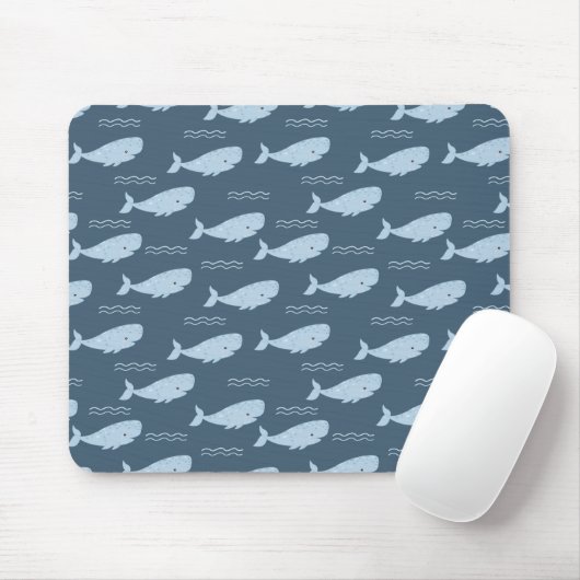 Blauwal Mousepad (Mit Mouse)
