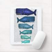 Blauwal Mousepad (Mit Mouse)
